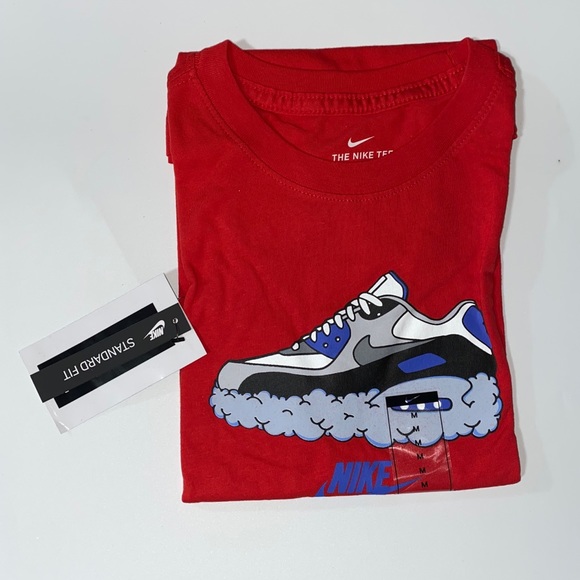 Kid's NIKE Air Max Cloud Sneaker Cartoon Graphic Short Sleeve Tee T-Shirt - Picture 5 of 9